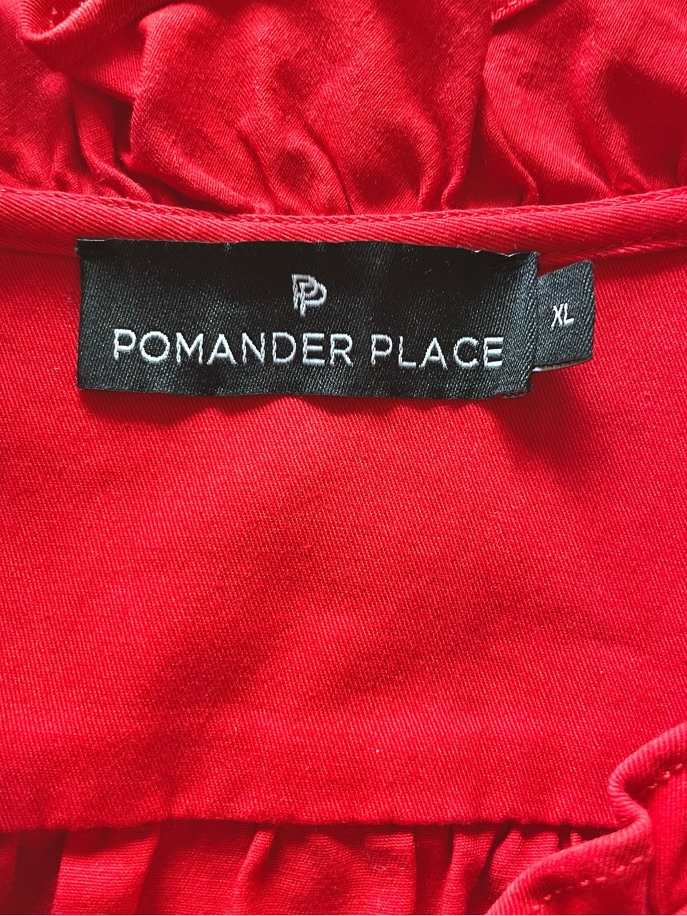 Pomander Place Red Shift Dress XL Tuckernuck Coastal Resort Chic - Picture 8 of 8